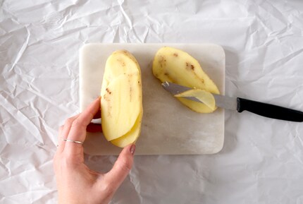 Potatoes are easy to cut and have a fine texture.
