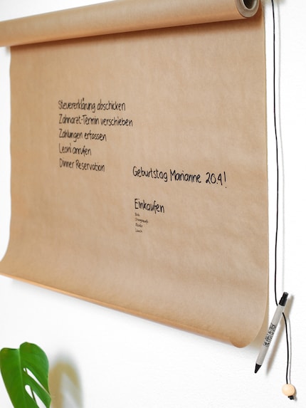  Ideally, hang a string from the panel.