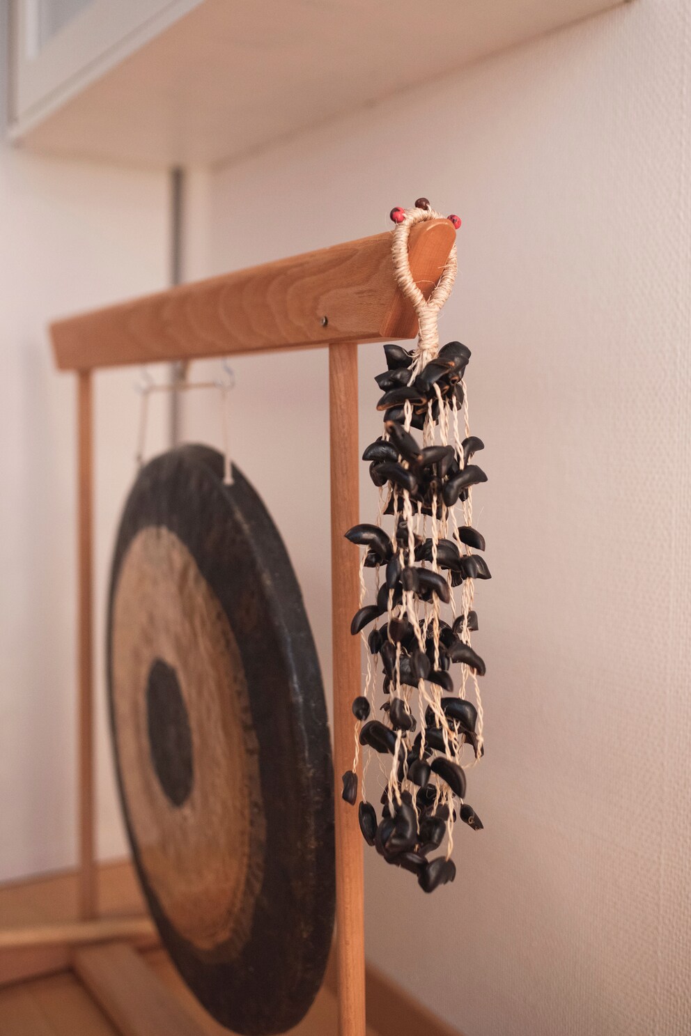 Rattles originate in shamanism. They are used to dispel negative energies.
