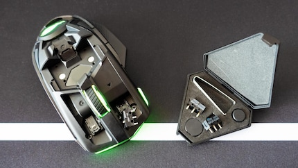 Wer lieber harte Klicks mag, kann die Switches austauschen.