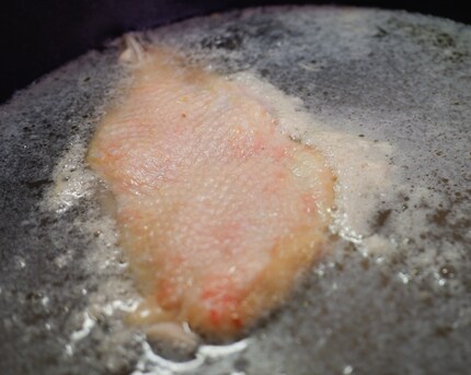 The white stuff on the surface must be removed