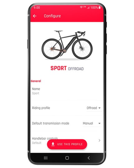 Nell'app puoi ottimizzare la tua bici per il prossimo tour.