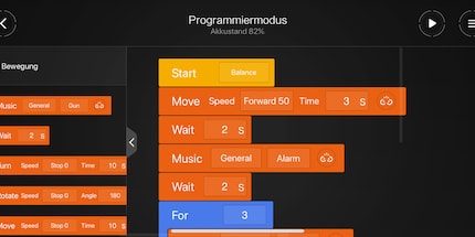 I blocchi di programmazione appaiono chiari e facili da capire.