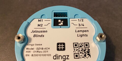 Sulla base dingz si può passare dalla gestione delle tapparelle a quella dell’illuminazione.