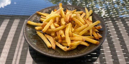 That's more like it: the waxy fries after the second frying cycle.