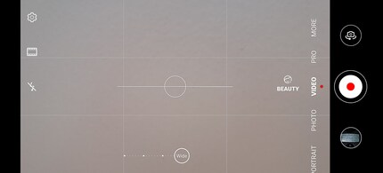 L'interface zoom pour les vidéos du Huawei P40 Pro.