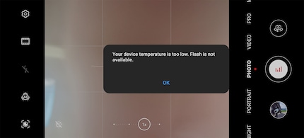 Si votre téléphone est congelé, le flash ne fonctionne plus.