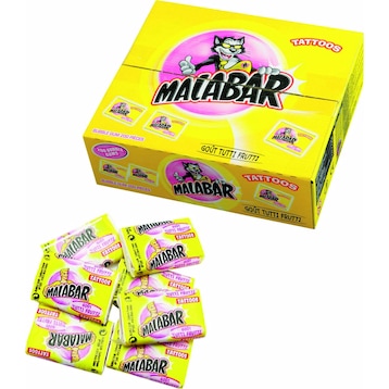 Malabar Chewing-gum Tutti Frutti (200 pcs, 1200 g) - Galaxus