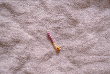 The size of a flower determines how many beads it needs.