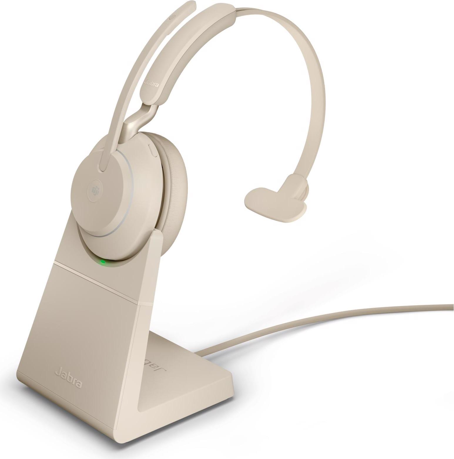 Jabra Headset Evolve2 65 Mono MS Beige USB-C Ladestation (Kabellos) Galaxus