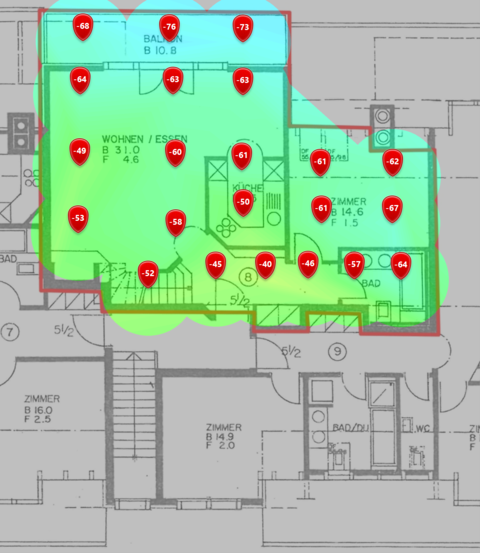 2,4 GHz au premier étage