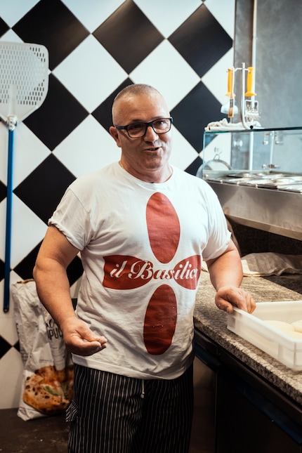 Cosimo in his realm, the kitchen of «il Basilico».