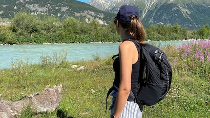 Prall gefüllt: Der Rucksack dürfte nicht kleiner sein – ausser du lässt dir alles von deinem Wanderpartner tragen.