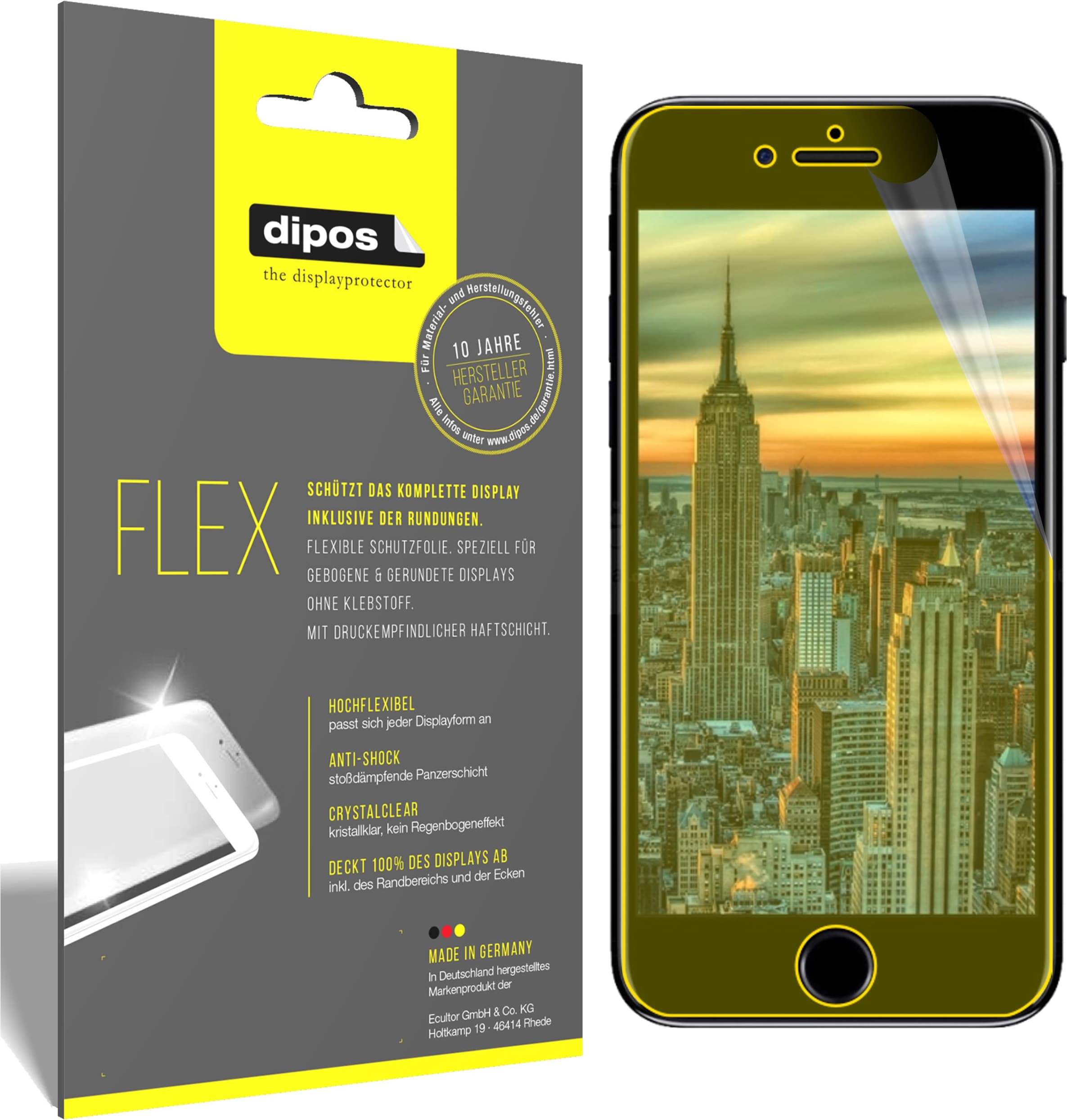 Dipos Displayschutzfolie Full-Cover 3D (3 Stück iPhone SE (2020) iPhone SE (2022)) Galaxus