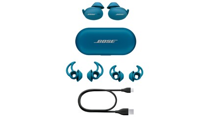 Scope of delivery of the Bose Sport Earbuds.