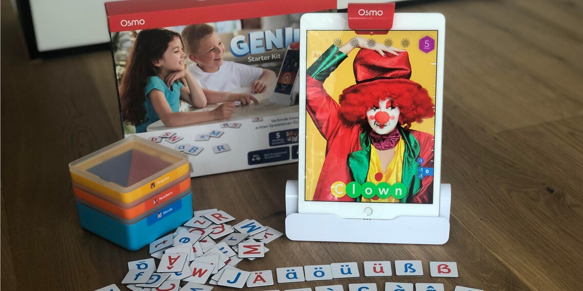 Bei «Words» müssen die Osmo-Spieler fehlende Buchstaben legen.