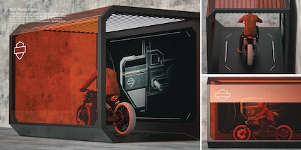 Das Harley-Davidson Power Center soll nicht nur Tankstelle sein, sondern auch als Werbeträger dienen