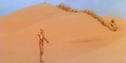 C-3PO non sa davanti a cosa si trova.