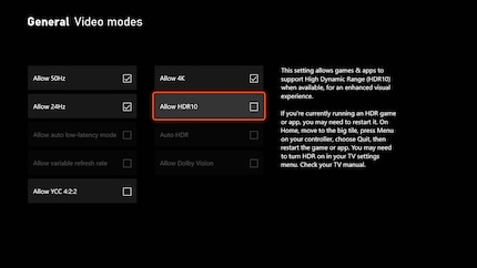You have to activate various video options manually.