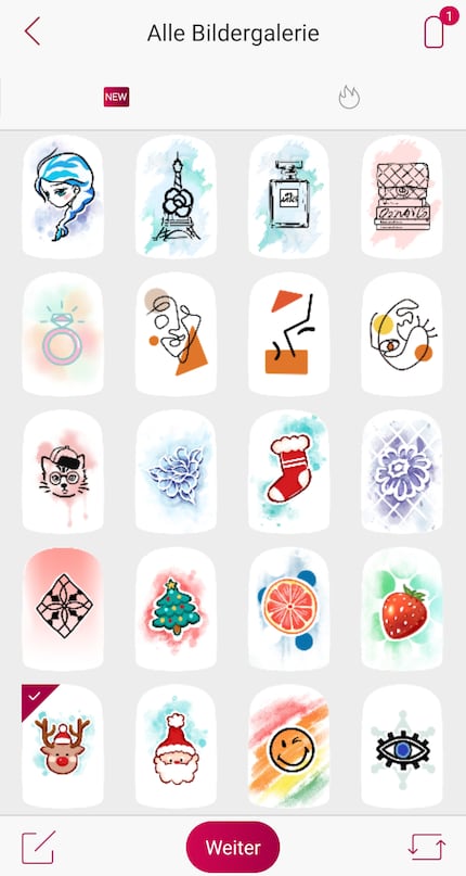 Ce sont les designs que vous téléchargez avec le code de téléchargement dans le manuel.