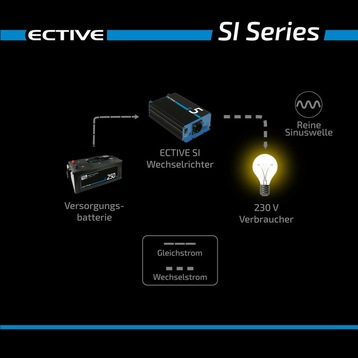 Ective SI32 Sine Wave Inverter 300W/12V Sine Wave Inverter - Galaxus