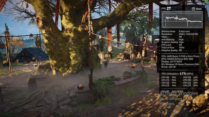Assassin's Creed Valhalla è abbastanza giocabile a 1440p.
