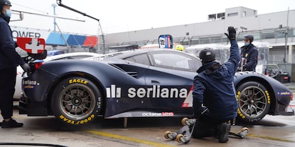 L'équipe de course Octane126 de Wallisellen participe à des courses avec une Ferrari 488