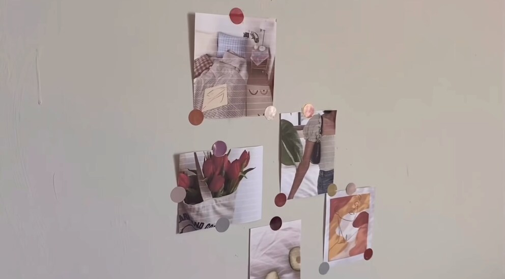 Una Pinterest board stampata diventa una decorazione. Immagine: Youtuber «Risha Atp»