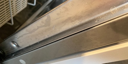 Too much dirt here can lead to a leaky dishwasher.