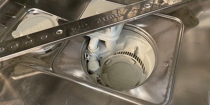 The dishwasher tub or spray arms could also be clogged.
