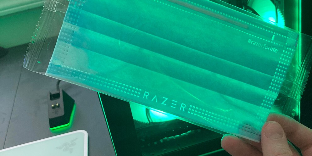Razer a offert plus d’un million de ces masques. Source d’image : Reddit/zerprofniloc
