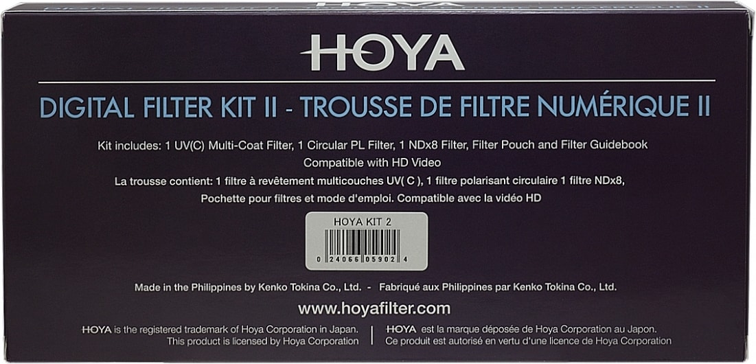 Hoya Digital Filter Kit II (UV CIR-PL &amp; ND8) Filterset (46 mm ND- / Graufilter Polarisationsfilter UV-Filter) Galaxus