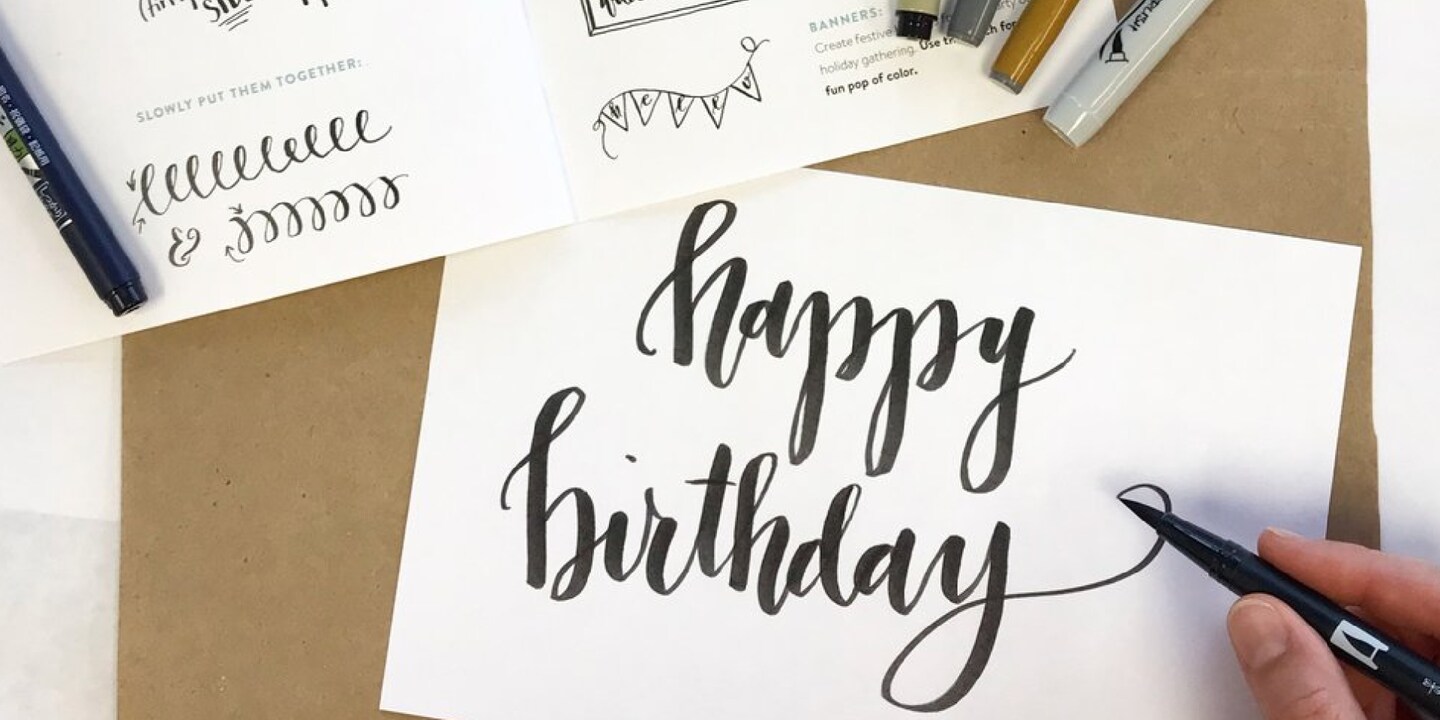 Handlettering ist die Kunst Schriftzüge von Hand zu gestalten