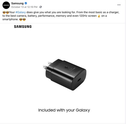 Le chargeur est inclus... Bien sûr.