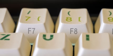 Les touches F de près.