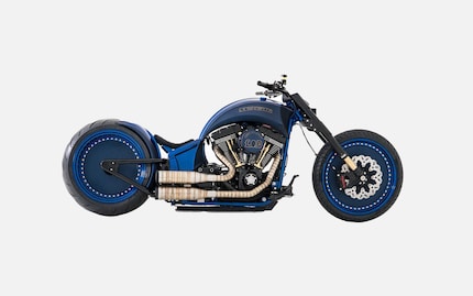 Eine Custom Harley-Davidson der Bündner Bike