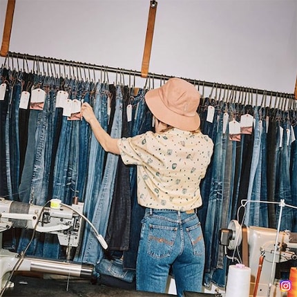 Since 2017, Nudie Jeans denim and all its other product lines have been made from organic cotton. Image: @nudiejeans