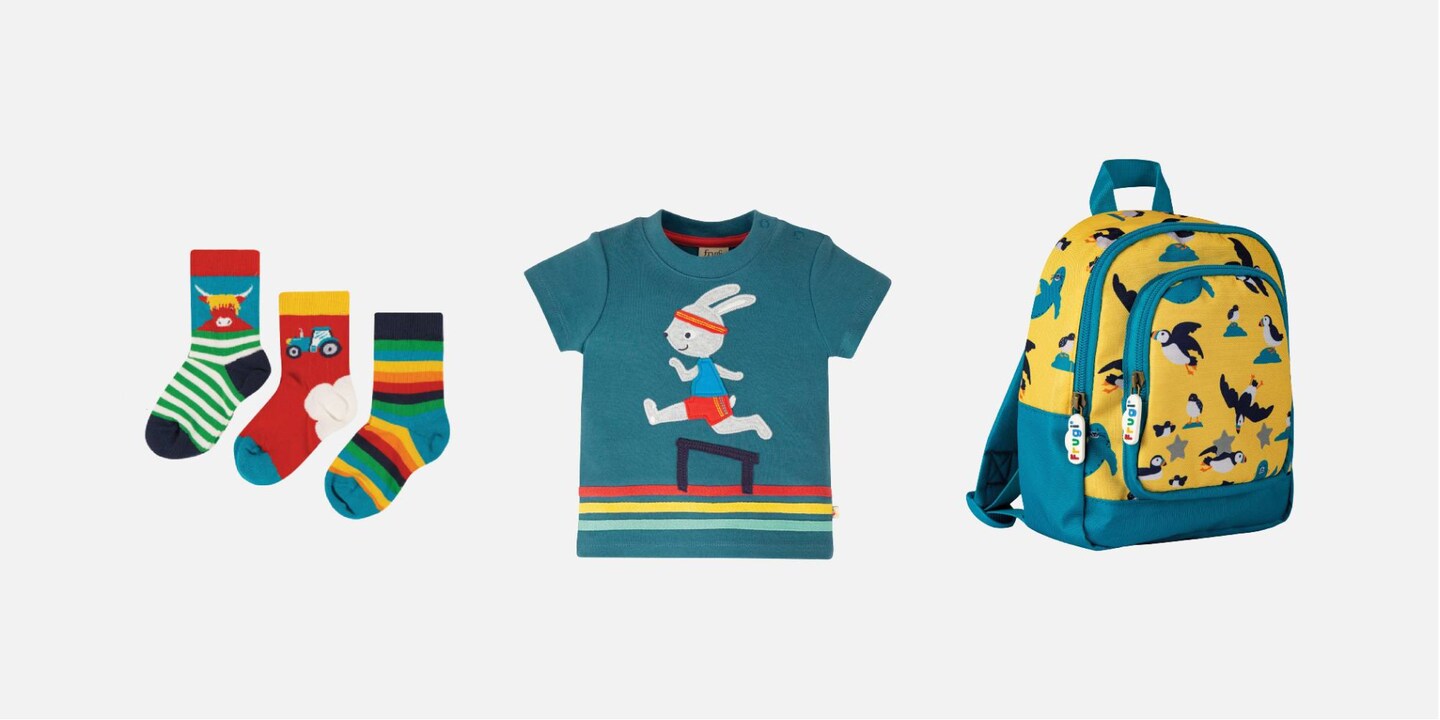 Animal good kids items from Frugi.