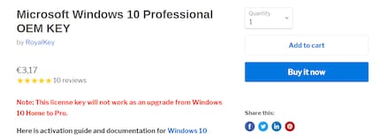 Windows 10 at a fraction of the original price.
