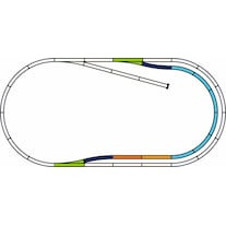 Piko A-track with ballast Track Set C (Track H0)