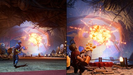 Das Spiel wird komplett Co-op und im Splitscreen gespielt.