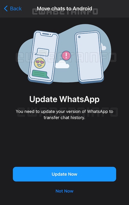 WhatsApp beta permetterà il trasferimento delle chat da iOS ad Android.