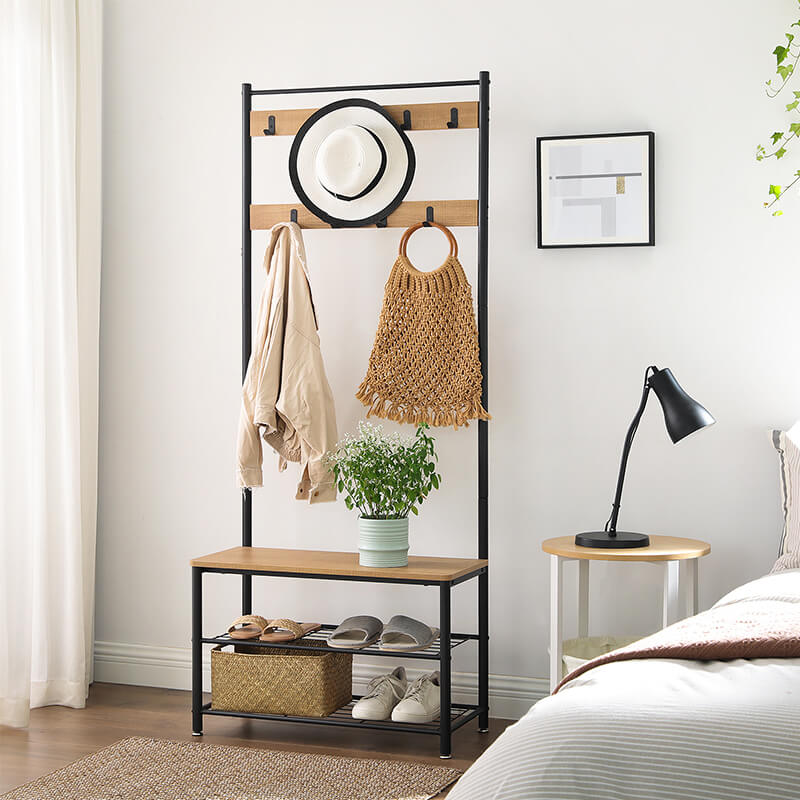 Entryway shop clothes rack