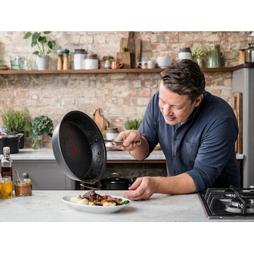 Tefal Jamie Oliver Cook\'s Classic (Edelstahl, 30 cm, Wok Pfanne) - Galaxus