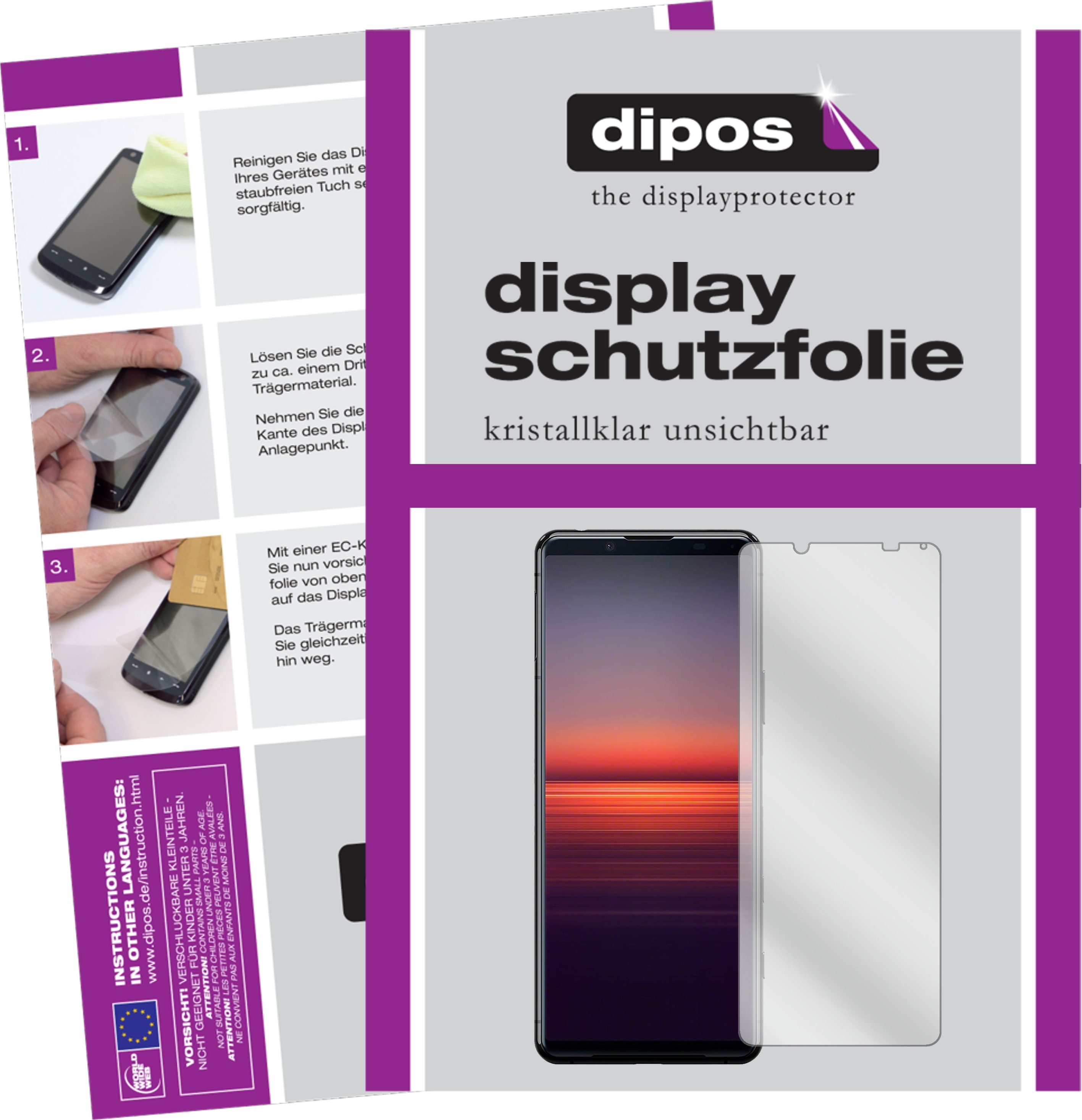 Dipos Displayschutzfolie Crystalclear (2 Stück Sony Xperia 5 II) Galaxus