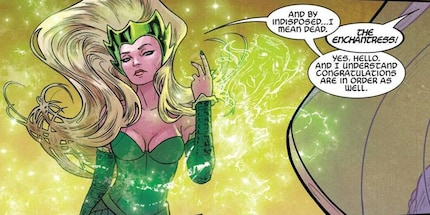 Könnte die blonde Frau nicht doch Enchantress sein?