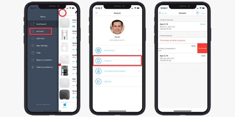 Die App ist logisch aufgebaut, übersichtlich und einfach zu bedienen. Bildquelle: ajax.systems