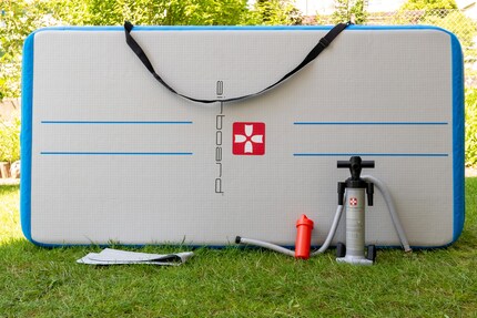 J'ai la version courte de l'Airboard Bounce, celle de 2x1 mètres.