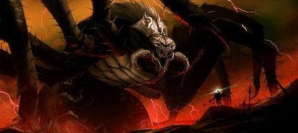 Ungoliant, Vorfahre von Kankra – jene Riesenspinne, die Frodo und Sam in den Büchern und in den Filmen begegnet.