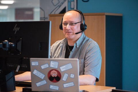Andreas Mielke, B2B Solution Manager, bringt so schnell nichts aus der Ruhe.